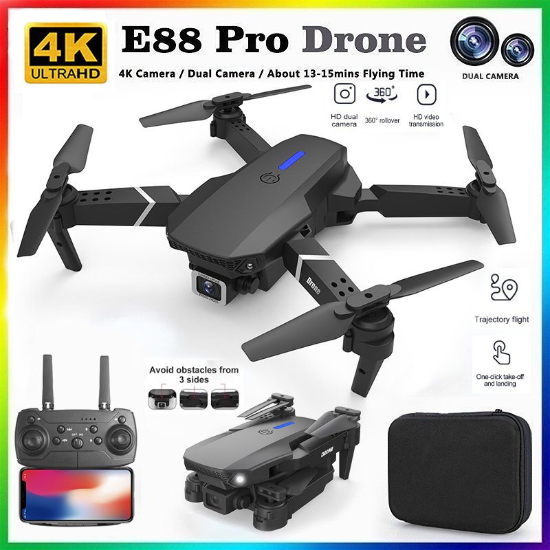 Drone Rc Foldable - Новый профессиональный квадрокоптер E88 2026 года
