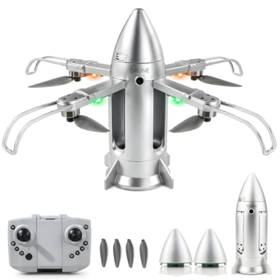 Drone Rc Foldable - Уличный радиоуправляемый дрон-ракета для детей: складной