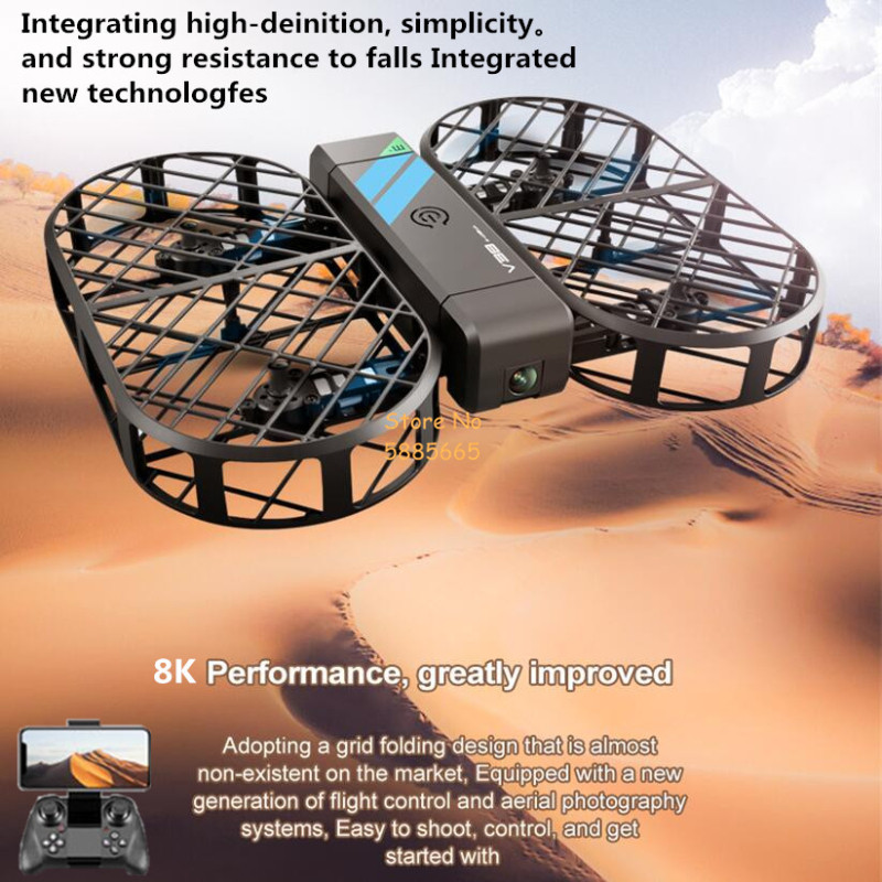 Drone Rc Foldable - Камера 8K HD 360° ° Защита