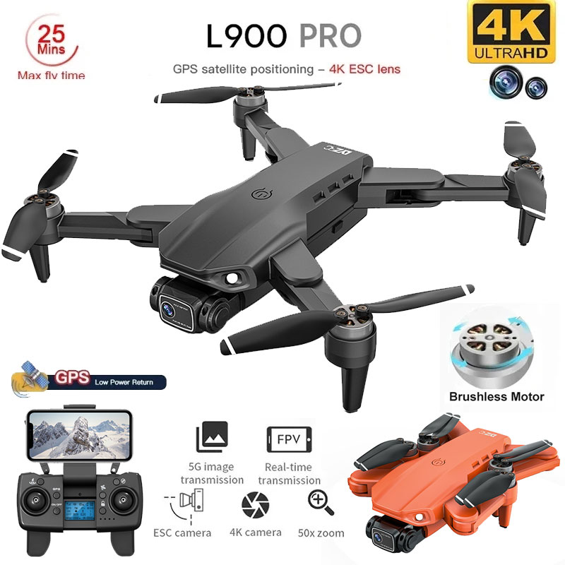 Drone Rc Foldable - Квадрокоптер L900 Pro складной с GPS