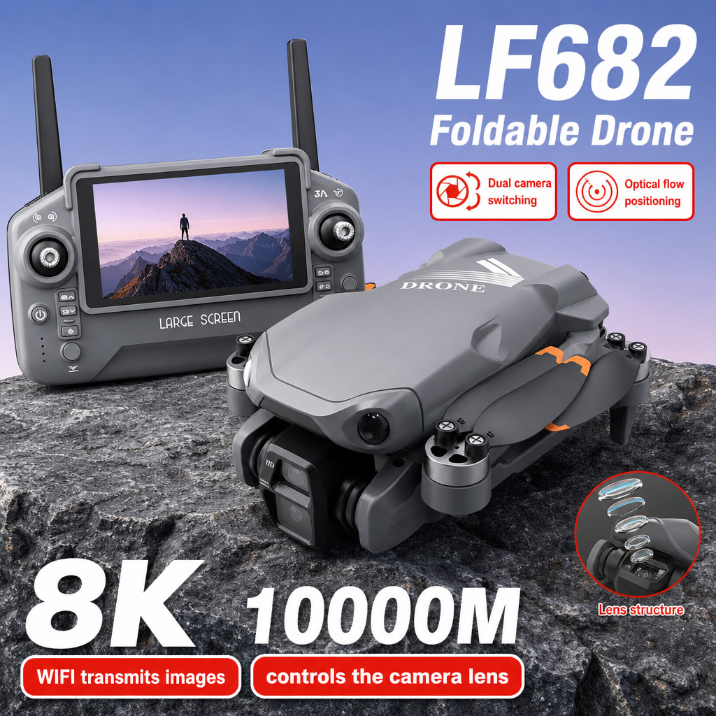 Drone Ae Rc - Дрон для аэрофотосъемки LF682 с двумя