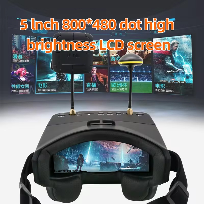 Очки 5,8G, 40 каналов, 5 дюймо – обзор и цена Fpv Goggles Headset