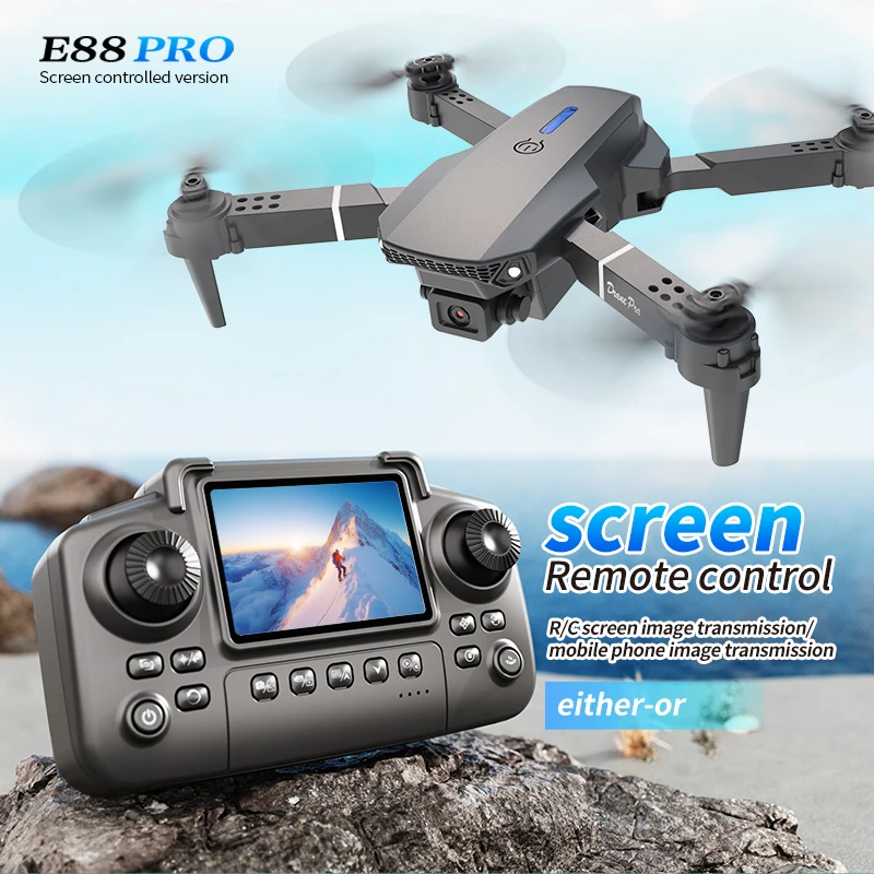 Профессиональный дрон E88 PRO  – обзор и цена Drone Rc Foldable