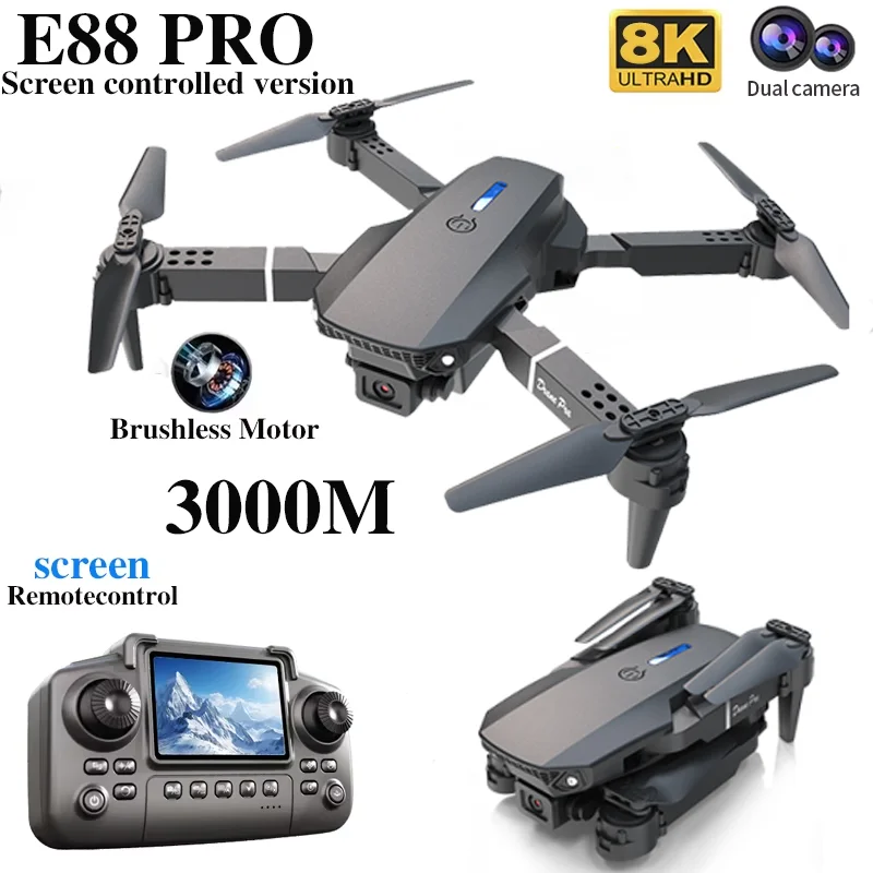 Профессиональный дрон E88 PRO  – обзор и цена Drone Rc Foldable
