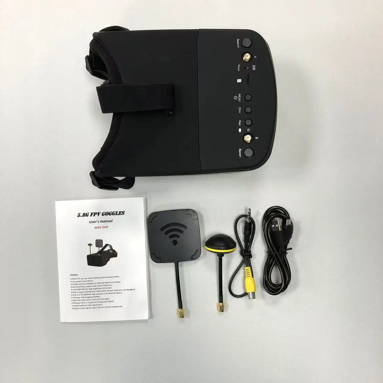 FPV-очки SmCp5.8G 40CH с 5-дюй – обзор и цена Fpv Goggles Headset
