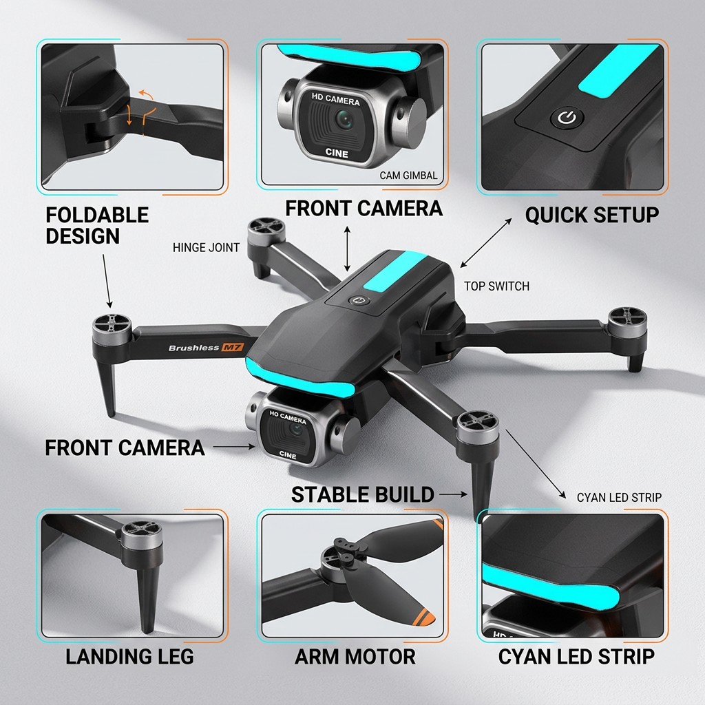 Новый профессиональный радиоуп – обзор и цена Drone Rc Foldable